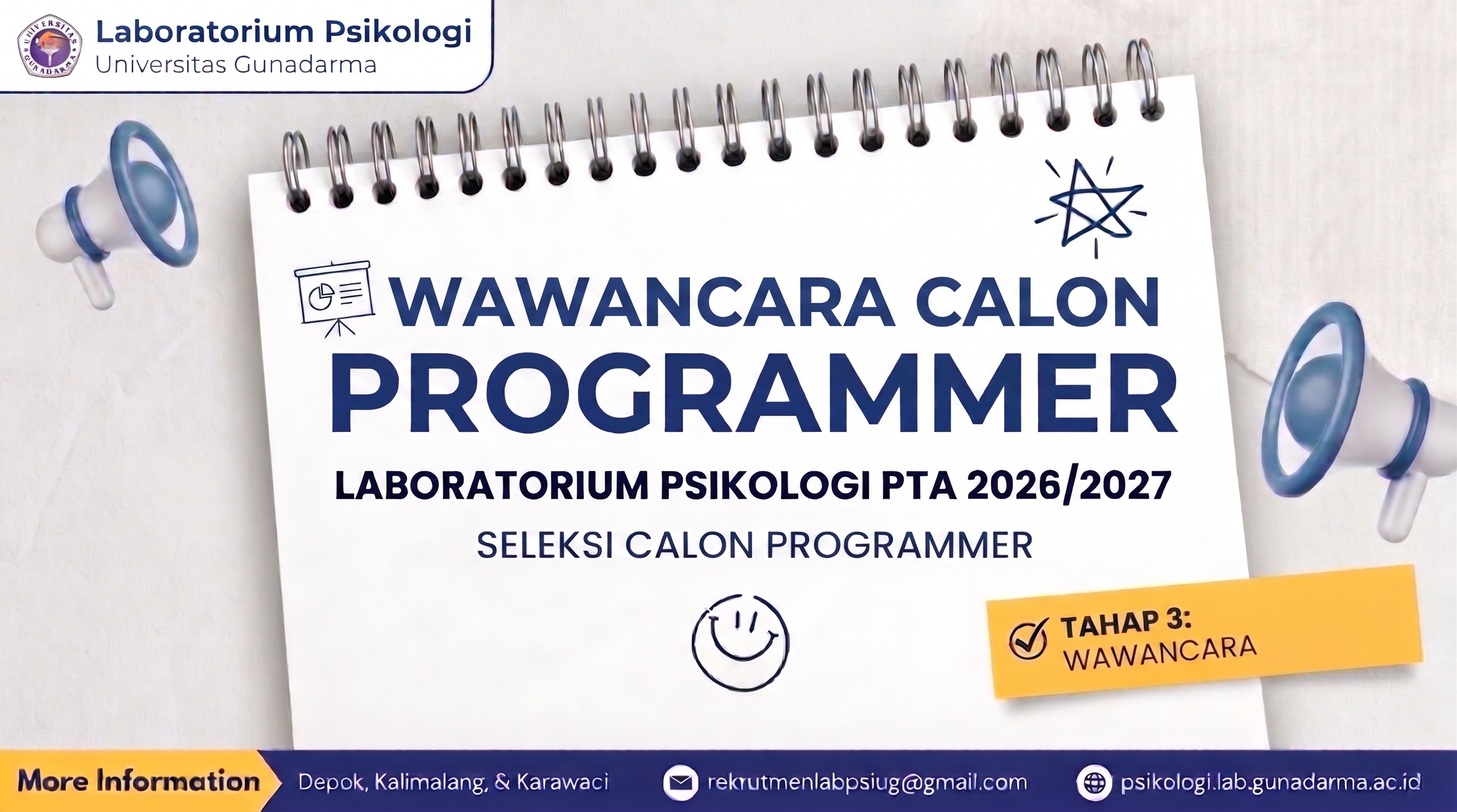 PENGUMUMAN WAWANCARA CALON PROGRAMMER PTA 2026/2027