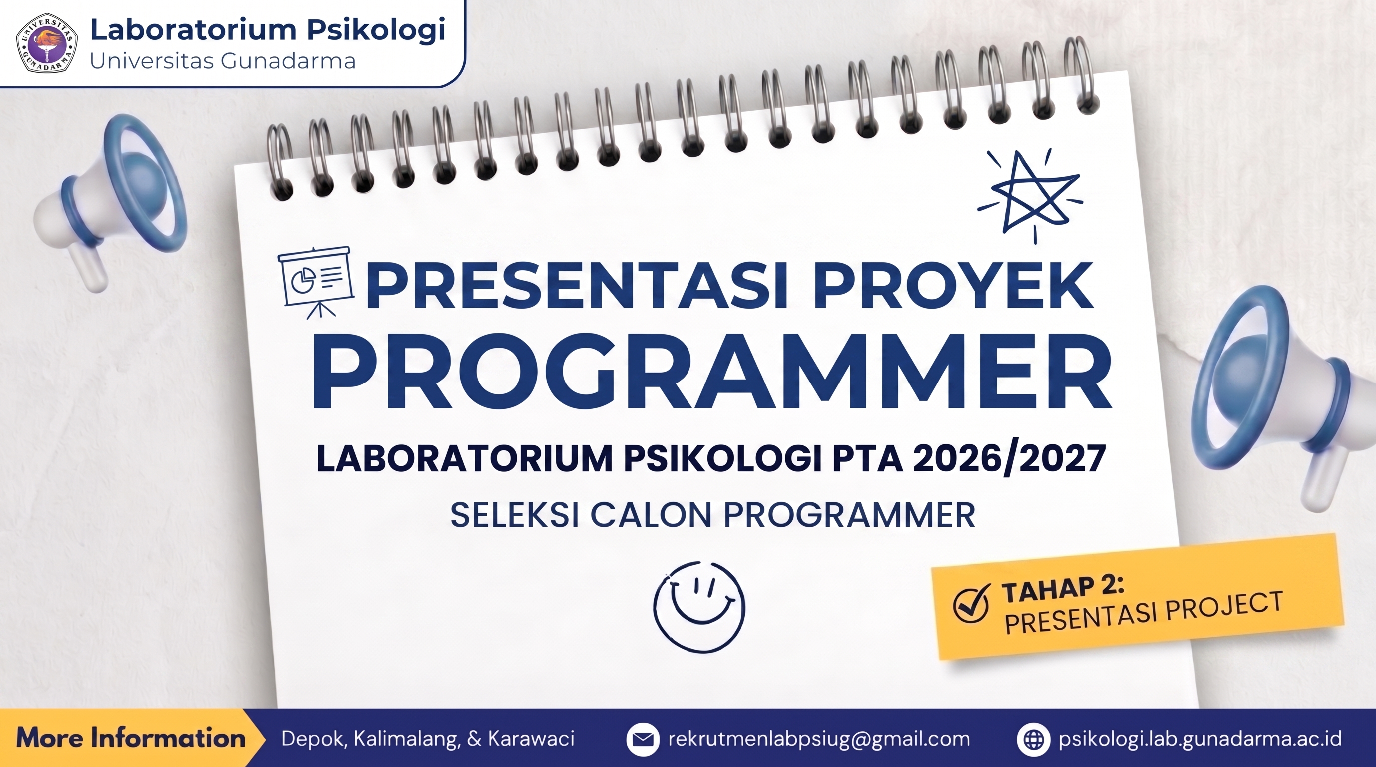 PENGUMUMAN PRESENTASI PROJECT CALON PROGRAMMER PTA 2026/2027