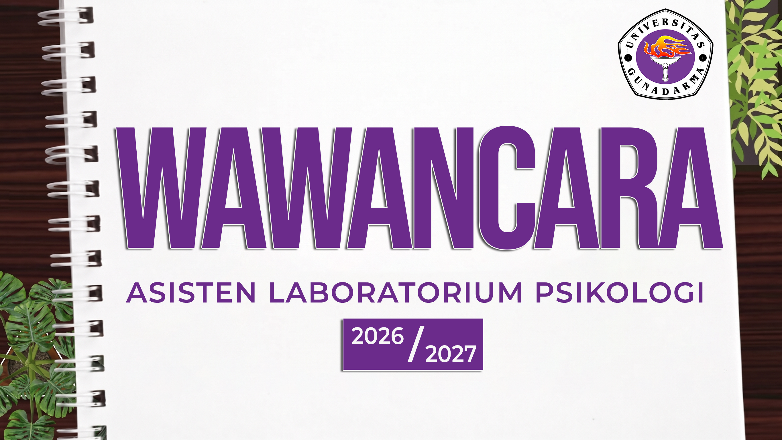 PENGUMUMAN HASIL PSIKOTES CALON ASISTEN LABORATORIUM PSIKOLOGI PTA 2026/2027